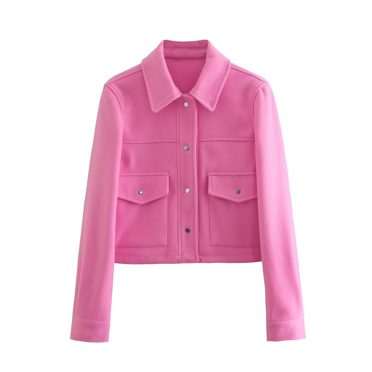 All-matching Turn-down Collar Long Sleeve Soft Blazer Jacket