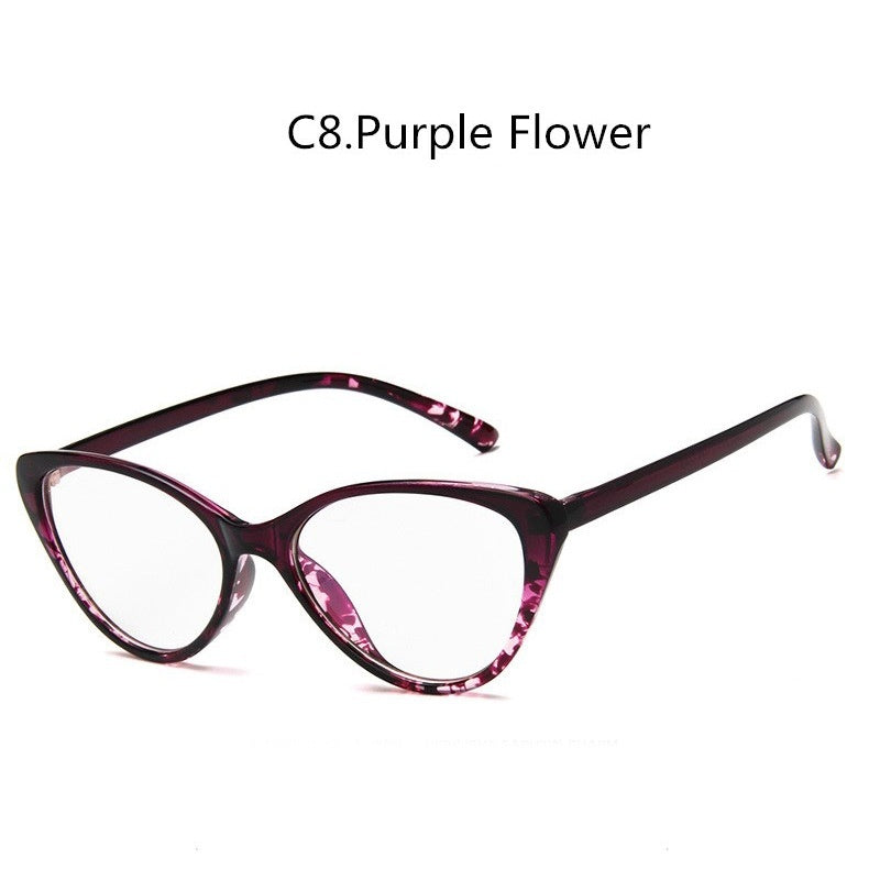 Fashion Cat Eye Glasses Frame Retro Trendy Artistic