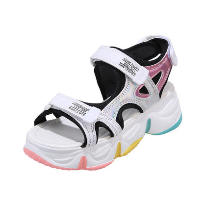 Summer New Style Rainbow Bottom Sports Sandals Women