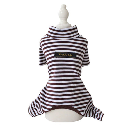 Cotton Eight-color Striped Pet Leggings