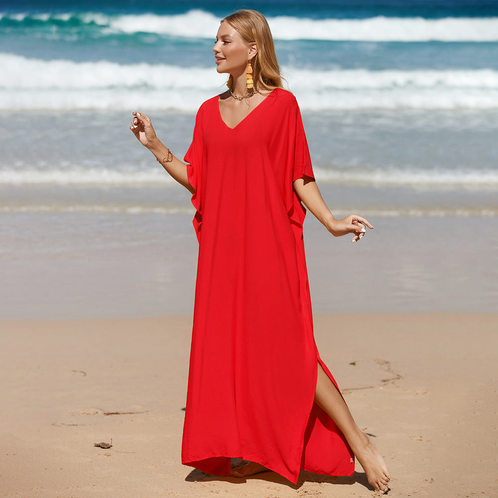 Bohemian Beach Cover-up Robe Loose Long Dress Bikini Cover