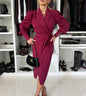Long Sleeve Commuter Office Dress Women