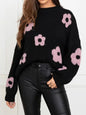 Autumn And Winter Women's Sweaters, Women's Floral Personalized Plus-size Trendy Sweaters