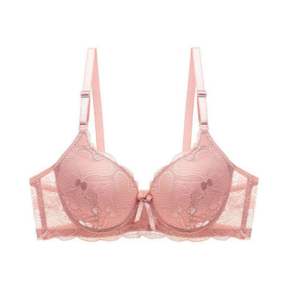 Lace Hollow Massage Push Up Bras Underwear For Women