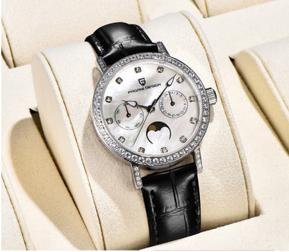 Quartz Women's Watch Multifunctional Waterproof Trend
