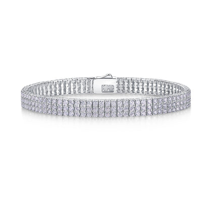 Chain Guanghua Luxury Fashion Mosan Diamond S925 Silver Bracelet Comparable To Natural Diamonds
