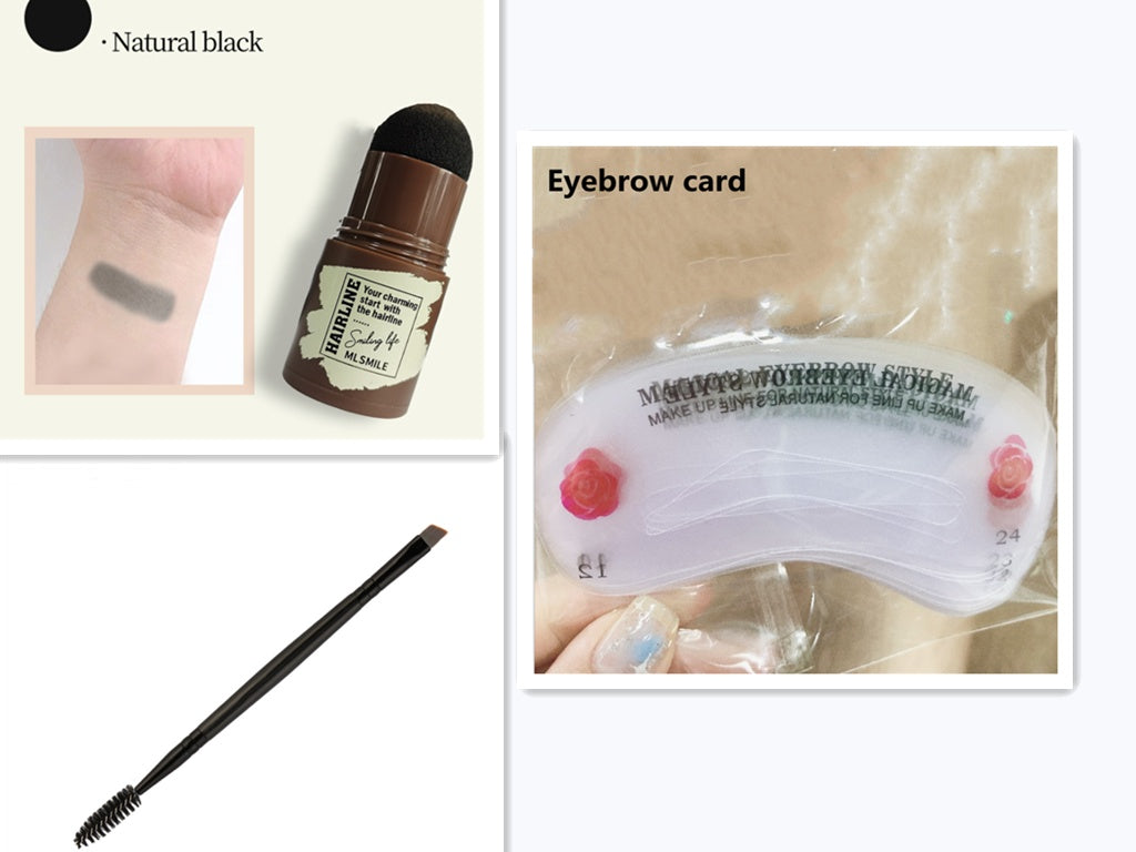 Double eyelash brush eyebrow brush