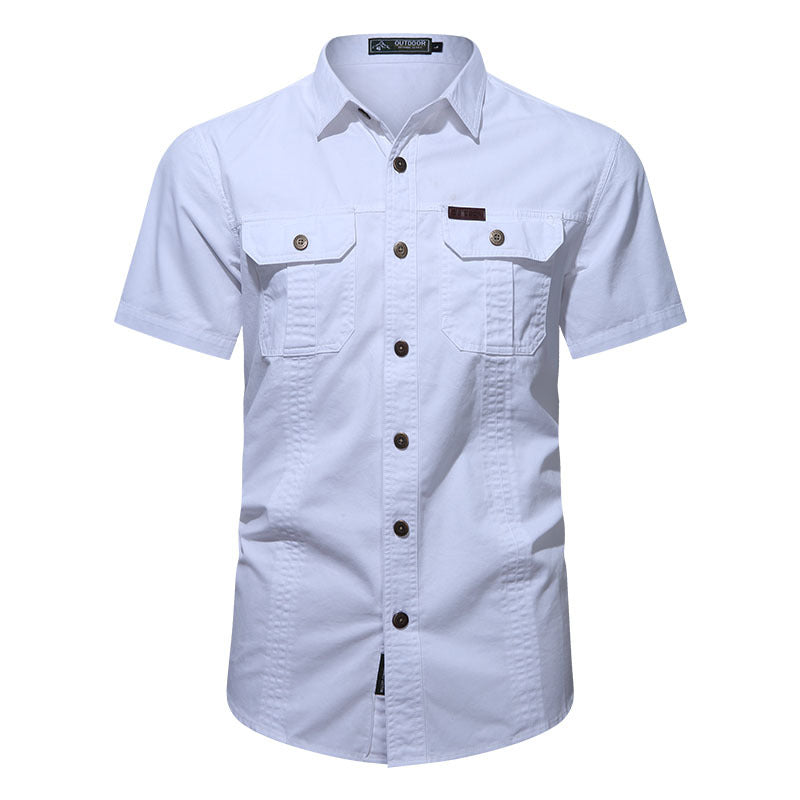 Summer Military Uniform Short-sleeved Shirt For Men