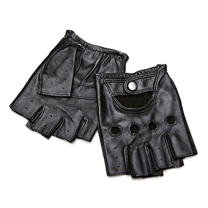 Winter Sheepskin Half Finger Gloves