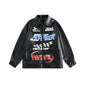 American Retro Loose Couple Baseball Uniform Coat For Men