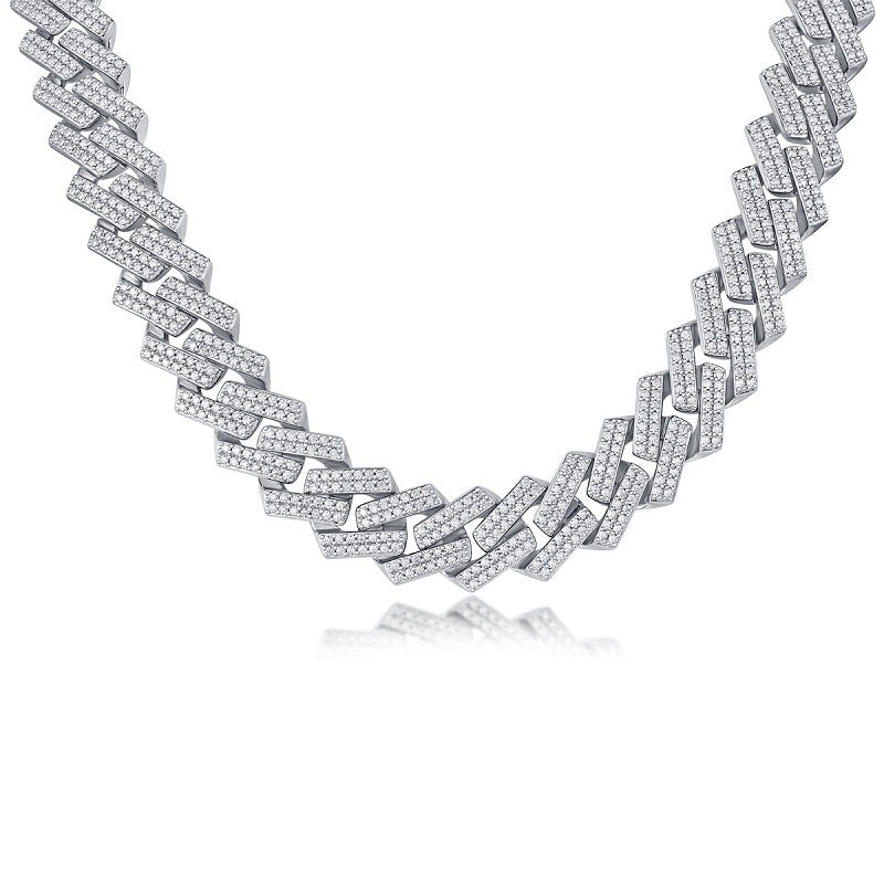 S925 Silver Challenge Luxury Jewelry Unisex Necklace With Top-Quality Moissanite