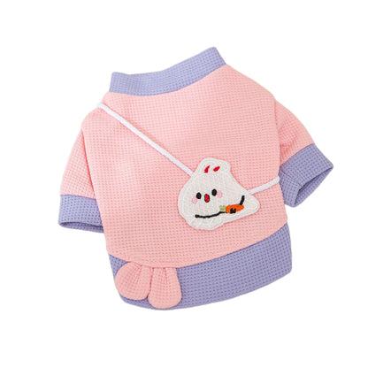 Pet Dog Hoodie Cartoon  Lightweight Coat For Small Dogs Fashionable Pet Outfit