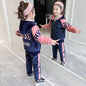 Girls' Golden Velvet Set Winter Two Piece Set
