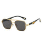 Men's Fashion Double Beam Box Hollow Sunglasses