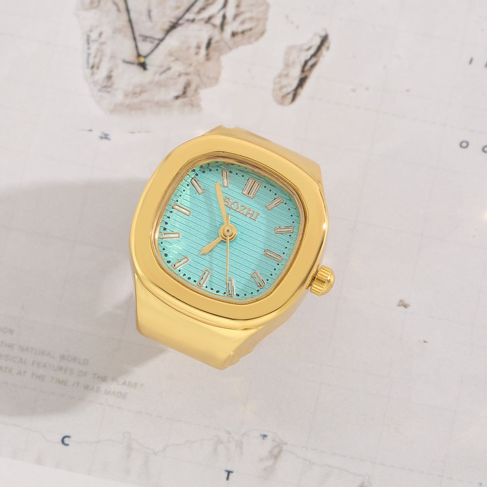 Sale Square Ring Watch Popular Models Can See The Time