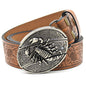 Personality Student Trendy Printing Engraving Smooth Buckle Knife Embossing Belt