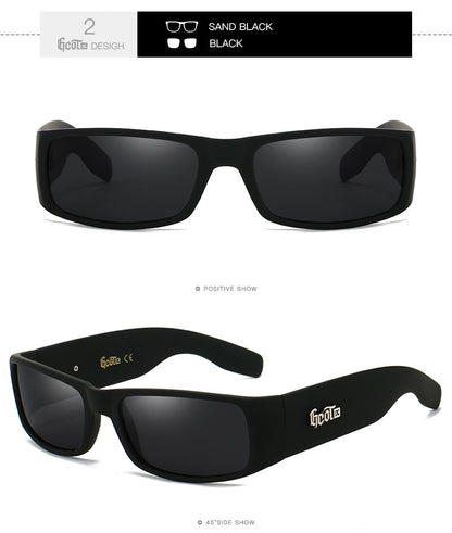 Fashion Brand Plaid Hip Hop Fashion West Coast Polarized Sunglasses