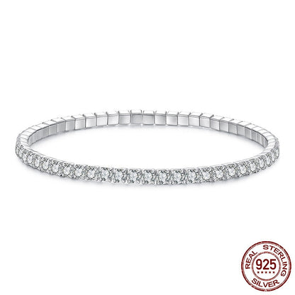 Light Luxury Full Diamond S925 Sterling Silver Bracelet Fashion High Sense