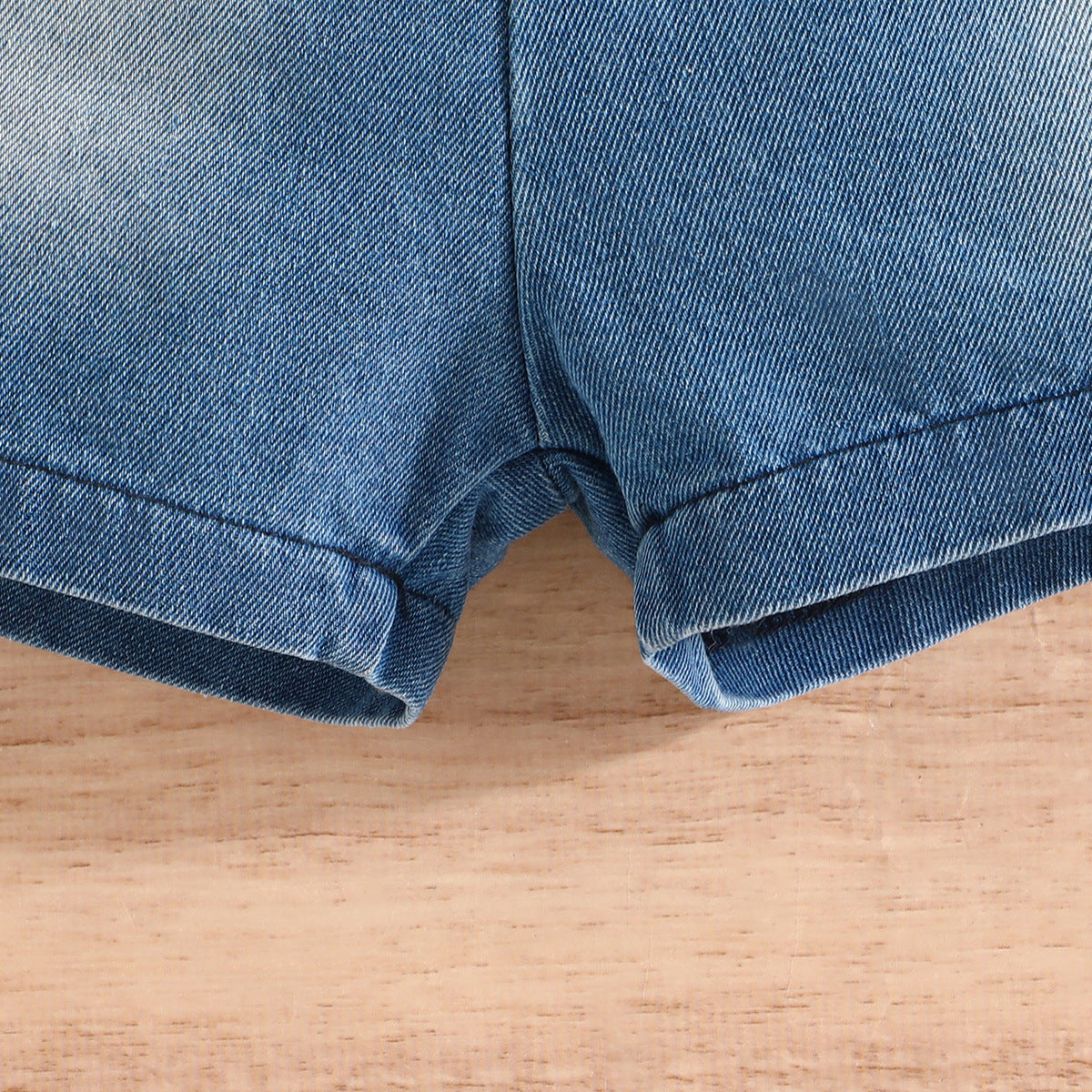 Summer Boy Dinosaur Printed T-shirt Denim Shorts Suit