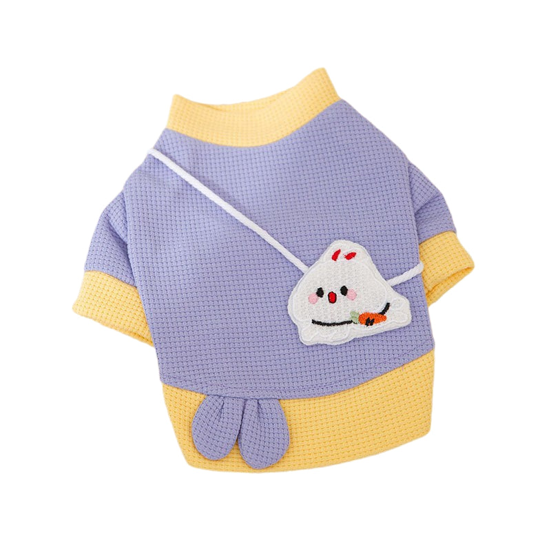 Pet Dog Hoodie Cartoon  Lightweight Coat For Small Dogs Fashionable Pet Outfit