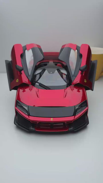 Bburago 1:18 Ferrari F80 Hardcover Full Open Model  Simulation Alloy Miniature Die-Casting Model Custom Gifts