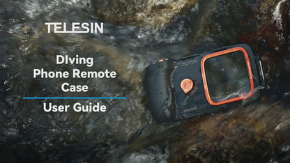 TELESIN Diving Waterproof Phone Case Universal Phone Camera Shoot Hand Grip Holder Shooting Aid Remote Control Handle