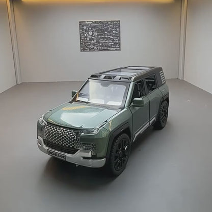 1/32 Alloy Model Cars BYD Look Up Off-road Vehicles Diecasts Model Toy 6 Doors Can Be Opened with Light Sound SUV for Gifts