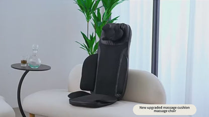 5 Vibrations Waist Hips Electric Back Massager Cervical Massage Chair Seat Cushion for Body Shiatsu Heated Kneading Relaxarion