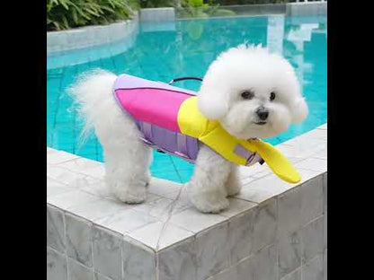 Summer Dog Life Jacket Pet Swimwear Safety Vest Puppy Swimsuits for Small Medium Large Dog