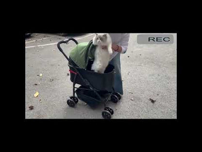 Dog Carrier Backpack 3-in-1 Pet Stroller Wagon Removable Carrier Cat Stroller for Medium Dogs Up to 55lbs Daily Travel Use